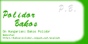 polidor bakos business card